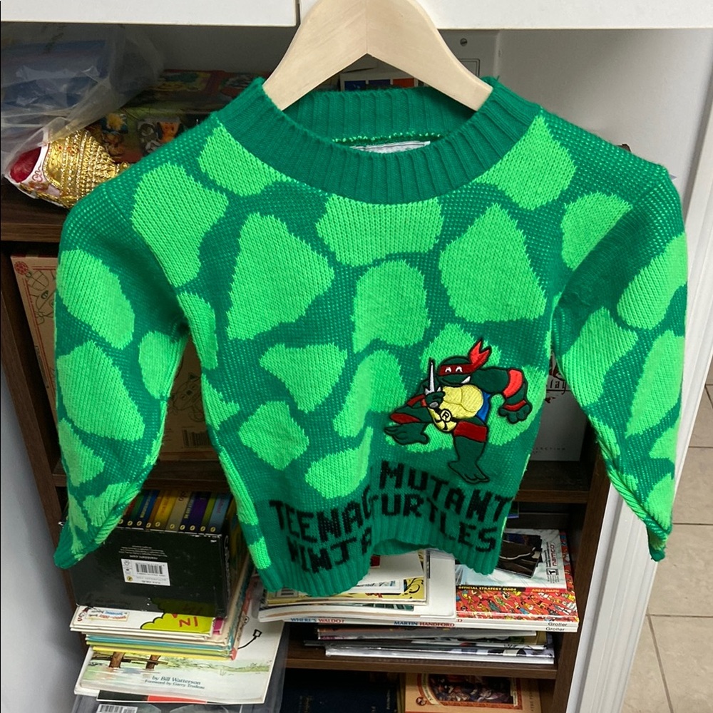 Vintage Hot Cashews TMNT Teenage Mutant Ninja Turtles Ralphael Kids Sweater